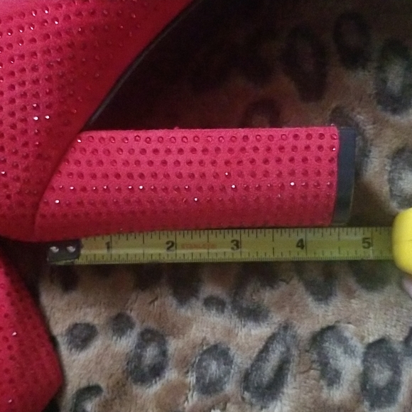 Red heeled over knee boot - Picture 9 of 10